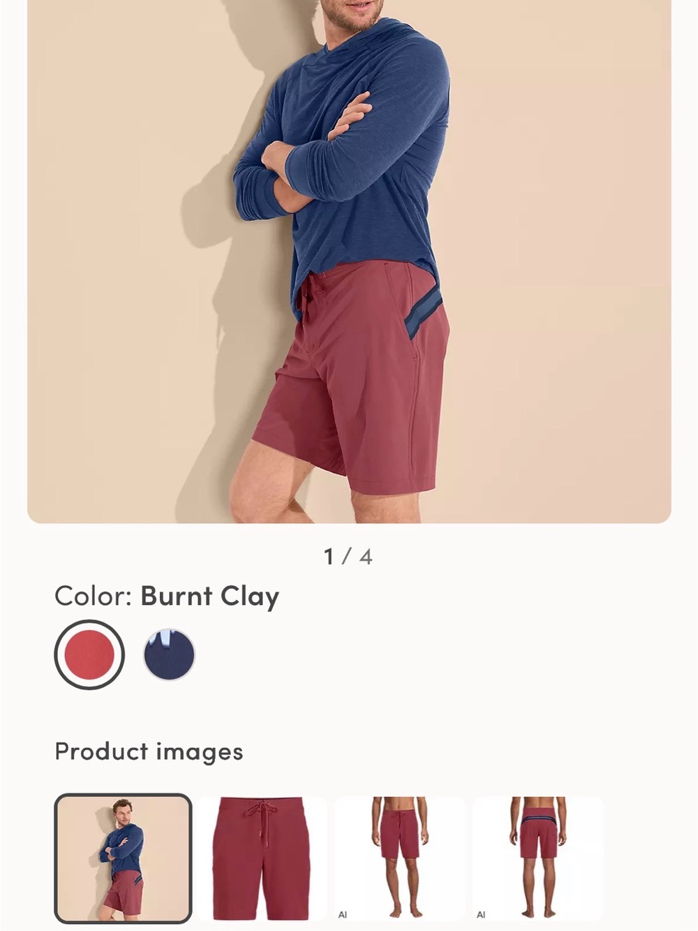 Like New Lands' End Board Shorts
